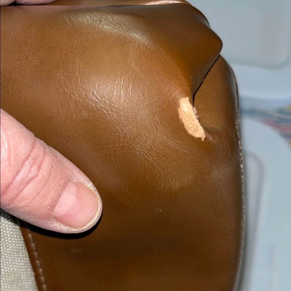 TSD Brand Canvas and Leather Brown and‎ Tan Men's Crossbody Bag